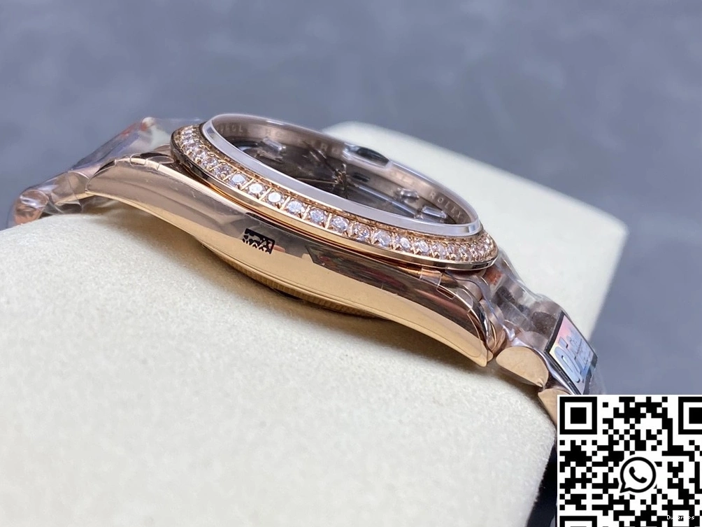 QF Factory Tungsten Day v5 M228345rbr-0006 Steel Rolex Dial Date Chocalate 0407